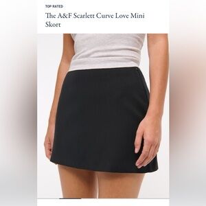 Abercrombie and Fitch A&F Scarlett Curve Love Mini Skort